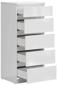 Komoda BRW Tetrix 3 (lesk biely) . Vlastná spoľahlivá doprava až k Vám domov. 1098481