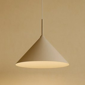 Závesné svietidlo Capital, 1x tmavobéžové kovové tienidlo, (fi 46cm), be