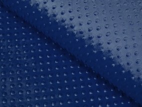 Biante Detská obliečka na vankúš Minky 3D bodky MKP-023 Tmavo modrá 50 x 50 cm