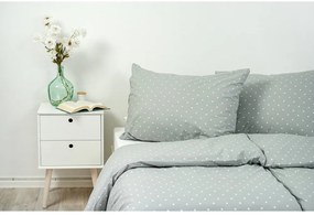 Stanex  obliečky Sivé bodky 100% Bavlna 140x200/70x90 cm