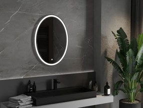 Mexen Elz osvetlené kúpeľňové zrkadlo 60 x 80 cm, LED 6000K, proti hmle - 9802-060-080-611-00