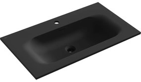 Mexen Vela, umývadlo na zapustenie 81 x 46,5 cm, čierna matná, 25238071