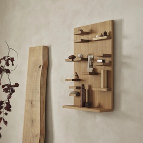 Ferm Living Nástenná polica Parade Oiled Oak 60 cm
