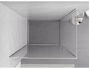 Mexen Exo, sprchovací kút s krídlovými dverami 75 x 95 cm, 6mm číre sklo, chrómový profil, 8181-075-095-01-00