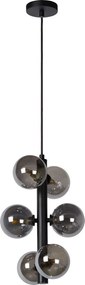 Toolight Toolight, závesné svietidlo Modern 6xG9 APP1163-6CP, čierna matná, OSW-04692