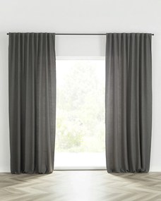 Záves BASIC s navliekacou riasiacou páskou 140x280 cm bridlicovo sivy 1 ks.
