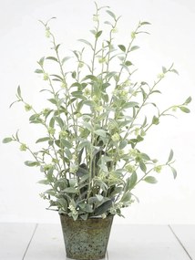 Umelá dekoračná rastlina v kovovom kvetináči 75cm