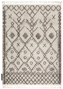 Dywany Łuszczów, Kusový koberec Berber Tanger B5940 cream and brown, 120x170, béžová, obývacia izba