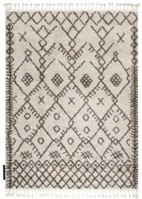 Dywany Łuszczów Kusový koberec Berber Tanger B5940 cream and brown - 120x170 cm