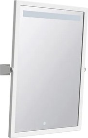 Bemeta Design HELP: Výklopné zrkadlo, 400 x 600 mm, s LED osvetlením, dotykový senzor, biela - 301201034