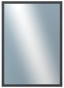 DANTIK - Zrkadlo v rámu, rozmer s rámom 50x70 cm z lišty KASETTE šedá (2758)