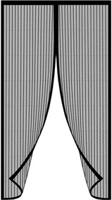 Magnetická sieťka proti hmyzu čierna