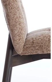 Hnedé čalúnené jedálenské kreslá v súprave 2 ks Sinosa – Light &amp; Living