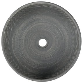 Sivé keramické okrúhle umývadlo ø 41 cm Priori – Sapho