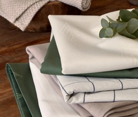 Žakárový behúň na stôl, krémový