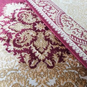 Koberec Exkluzívny Qum Silk 02 čevený