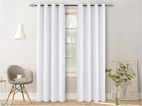 Biely záves OXFORD 140x270 cm Zavesenie: Riasiaca páska