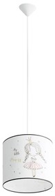 Sollux SL.1414 - Detský luster na lanku PRINCESS 1xE27/15W/230V pr. 30 cm