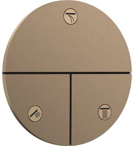 HANSGROHE ShowerSelect Comfort S ventil pod omietku pre 3 spotrebiče, kartáčovaný bronz, 15558140