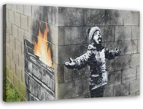 Gario Obraz na plátne Port Talbot chlapec, Banksy nástenná maľba Rozmery: 60 x 40 cm