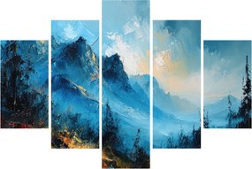 Obraz - Maľba hôr (150x105 cm)