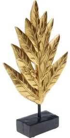 Leaves dekorácia 22 cm zlatá