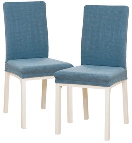 4Home Napínací poťah na stoličku Magic clean modrá, 45 - 50 cm, sada 2 ks
