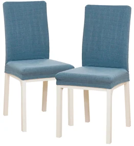 4Home Napínací poťah na stoličku Magic clean modrá, 45 - 50 cm, sada 2 ks