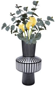Roulette Belly váza čiernobiela 42