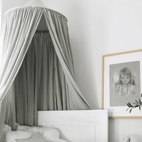 Baldachýn bavlnený púštne zelená maxi