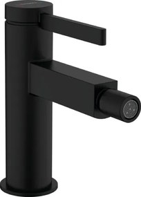 Hansgrohe Finoris, páková bidetová batéria s odtokovou súpravou Push-Open, čierna matná, HAN-76200670