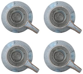 Svetlomodré hrnčeky v súprave 4 ks z kameniny 300 ml Bessie – Bloomingville