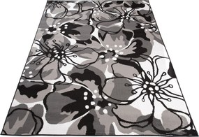 TA Koberec Z907D BLACK MAYA PP EYM Sivý Obdĺžnikový Rozmer: 250x350 cm