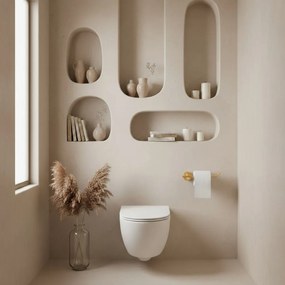 Rea Tomi, držiak na toaletný papier, zlatá matná, REA-88057