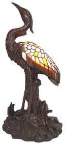 Vitrážové stolná lampa Tiffany Pélican - 21 * 21 * 53 cm E14 / max 1 * 25W