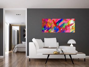 Obraz - Farebná abstrakcia (120x50 cm)