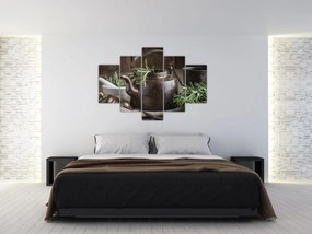 Obraz - Kanvička s rozmarínom (150x105 cm)
