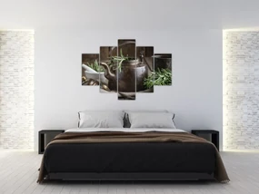 Obraz - Kanvička s rozmarínom (150x105 cm)