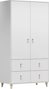 Šatníková skriňa FALCO - biela