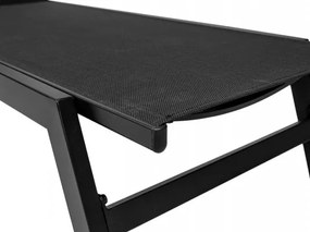 MI Záhradné ležadlo LORD 60 čierne