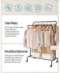 Vešiakový stojan na kolieskach HSR107B01