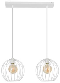 Luster na lanku MERCURE 2xE27/15W/230V biela