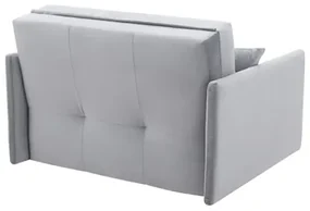 Malá pohovka 126 cm sivá LEO II