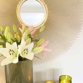 KARE DESIGN Zrkadlo Sunbeam Ø 90 cm 89 × 89 × 4 cm