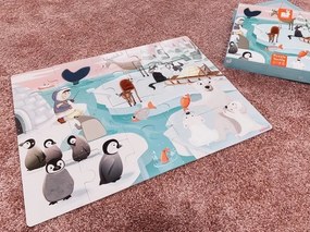 Puzzle dotykové Život na ľade - s textúrou 20 dielov