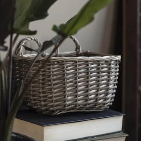 Ib Laursen Závesný prútený košík s uchami Square