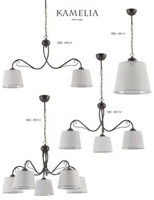 Jupiter 1361 - KM 3 V - Luster na reťazi KAMELIA 3xE27/60W/230V