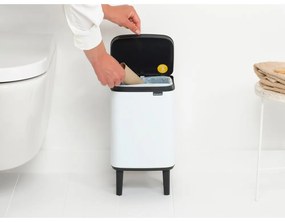 Biely oceľový odpadkový kôš 4 l Bo Hi – Brabantia