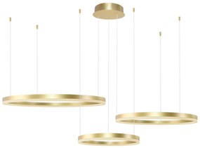 Moderný luster Halo 100+80+60 CCT zlatá