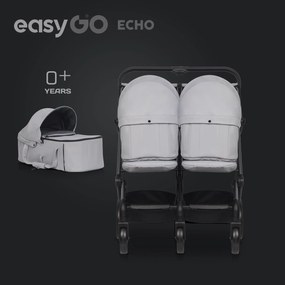 Súrodenecký kočík EasyGo Echo Cloudy Gray
